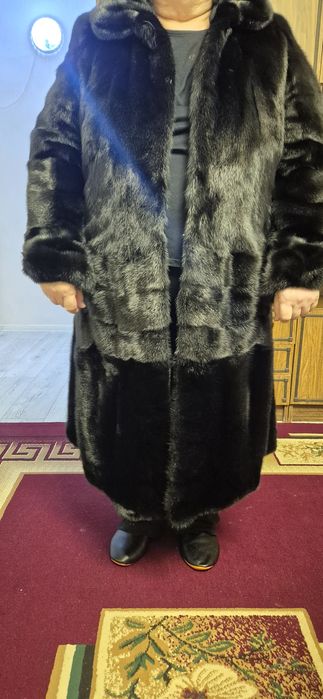 Шуба норковая цельная