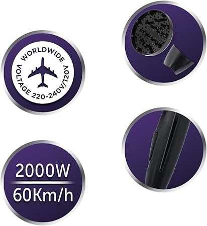 Сешоар Remington On The Go D1500, 2000 W,  Концентратор/Дифузер