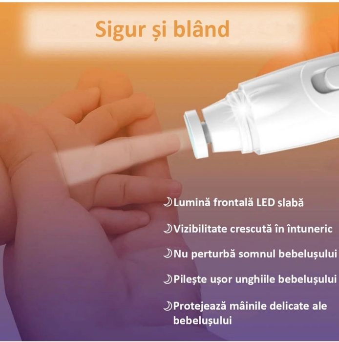 Pila de Unghii Profesionala pentru Bebelusi