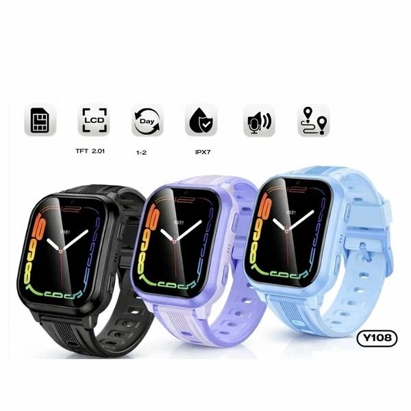 Детские умные часы HOCO Y108 4G LTE с GPS, видеозвонками