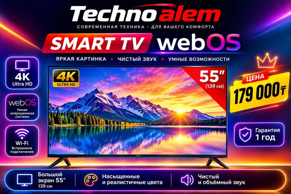Новый LG webos 55 дюйм 139 см