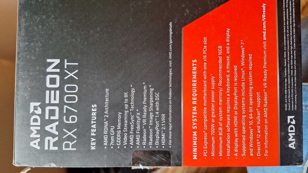 Видеокарта AMD Radeon RX6700 XT 12GB GDDR6