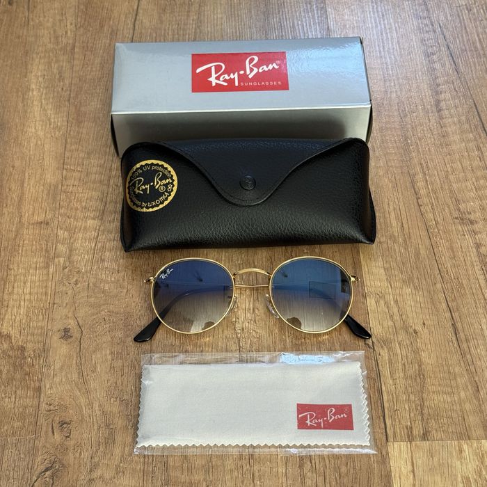 Ochelari RayBan Round Metal Fade/Blue/Blue Fade / Roz