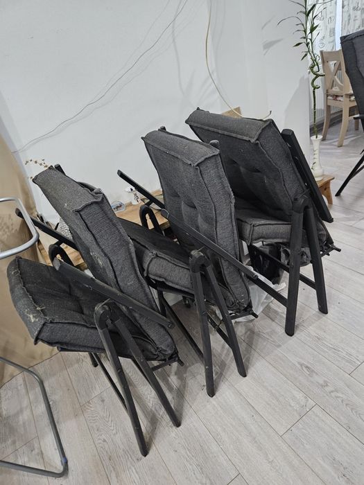 Set mobilier grădină JYSK – masă + 4 scaune rabatabile BREDSTEN
