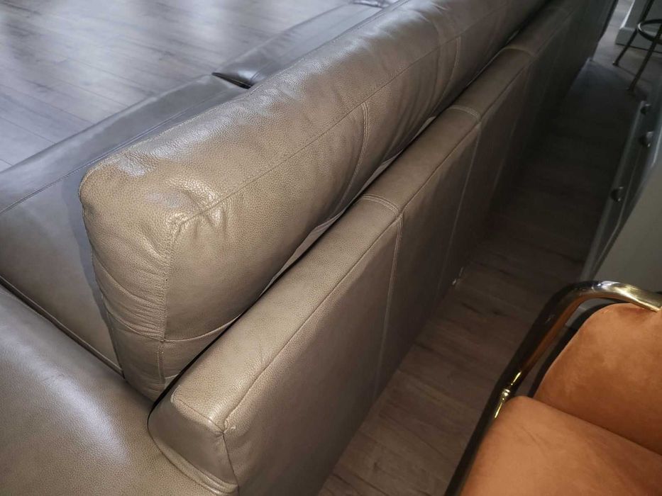 Бежов кожен диван четворка - 100 % естествена кожа