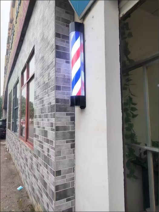 Вывеска Barber Pole для барбершопа (новая)