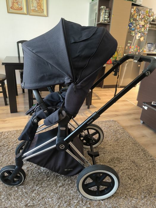 Cybex Priam пълен комплект шаси, зимен и летен кош + кош за автомобил