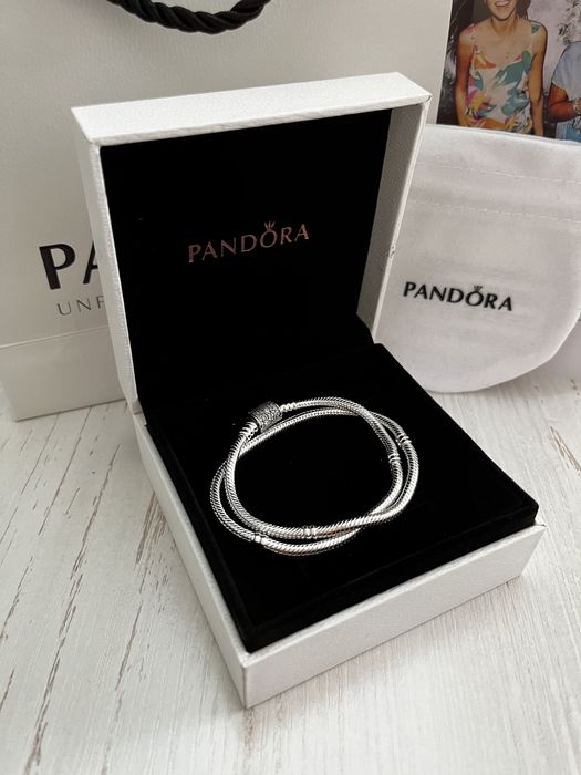 Браслет Pandora, серебро, люкс качество