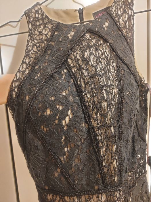 Rochie scurta, eleganta cu dantela, XS