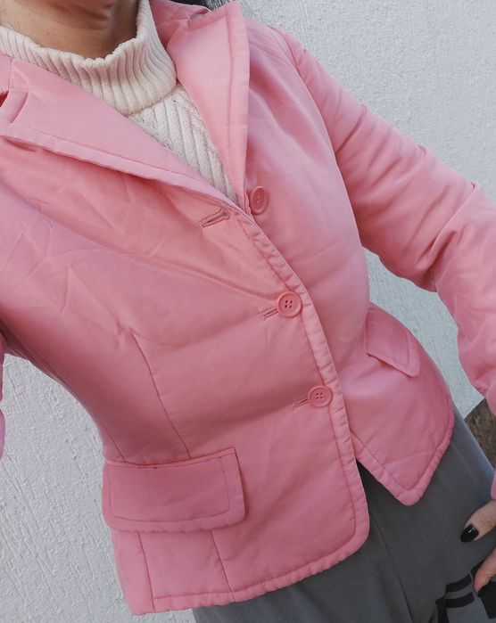 Sacou simplu gros roz