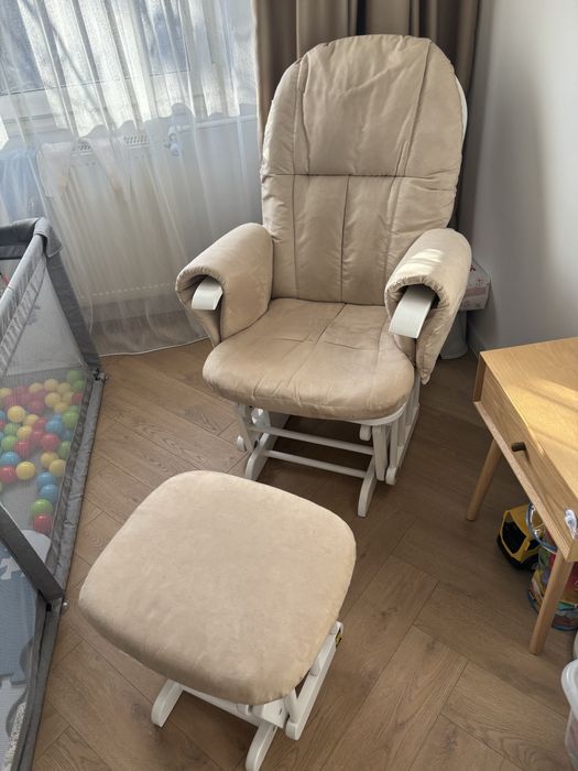 Fotoliu reglabil pentru alaptare, suport picioare+ bonus cantar bebe