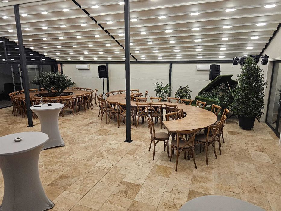 PROMOTIE_Mese Modulare Serpuite, Serpentine  lemn pin retro boho