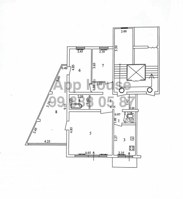 3 Комнаты 3в4/9/9 • 90м² • Лисунова 1, Кадышева, Авиасозлар 1