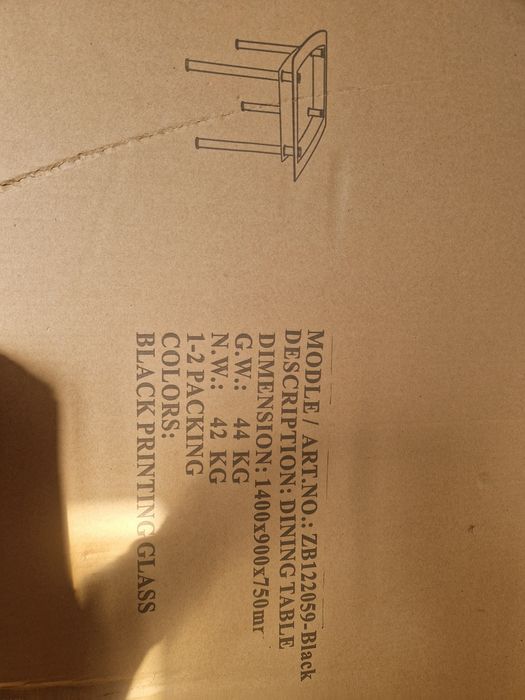 Masa living sticla neagra