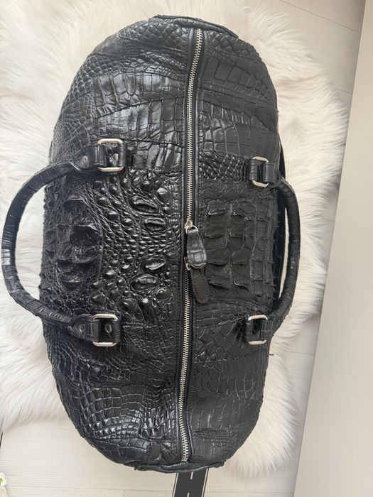 Пътна чанта от крокодилска кожа