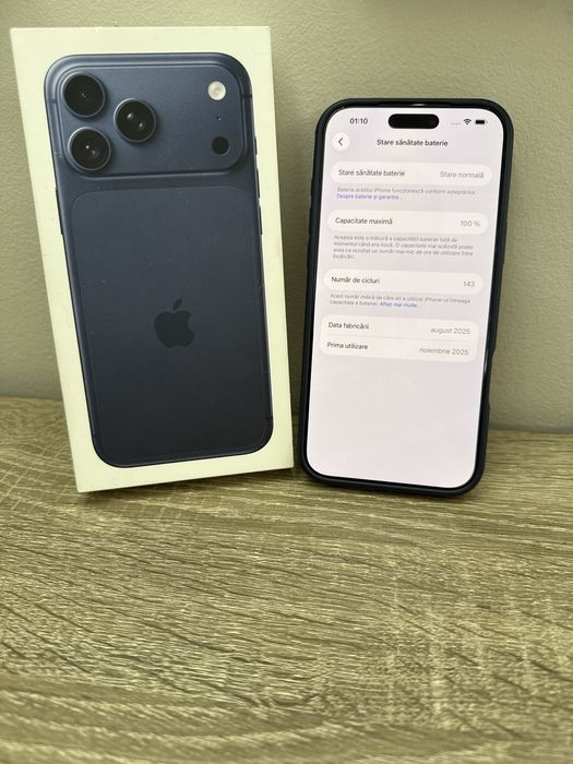 Iphone 17 Pro Max  256 Gb -100% baterie in garantie
