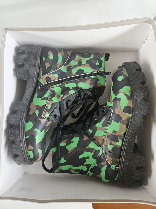 Ghete damă Army , piele naturală