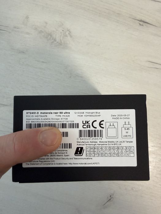 Motorola RAZR 50 ultra Midnight Blue 12GB Ram 512GB SIGILAT NOU