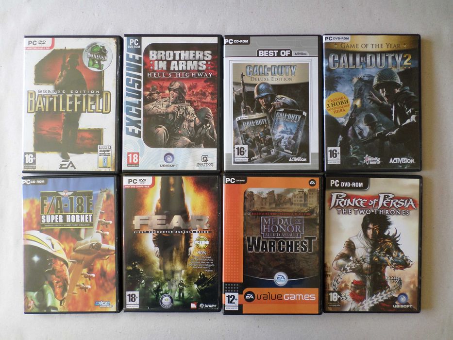 Игри за компютър (PC games) - x15 лева (7,5 €)
