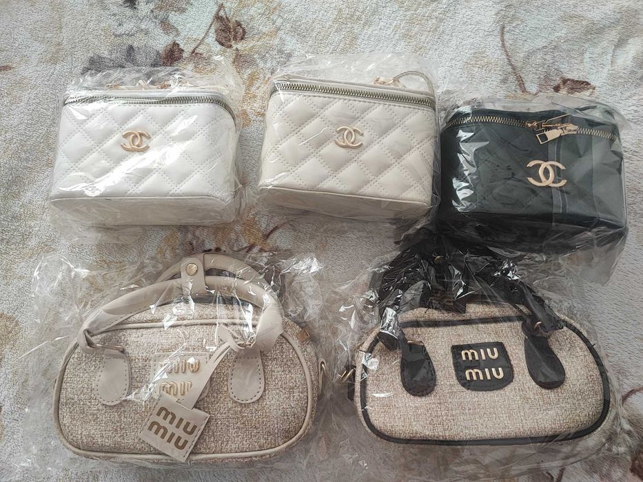 Chanel Miu Miu  Дамски ЧантиYves Saint Laurent Бяла Кожена Дамска Чанта