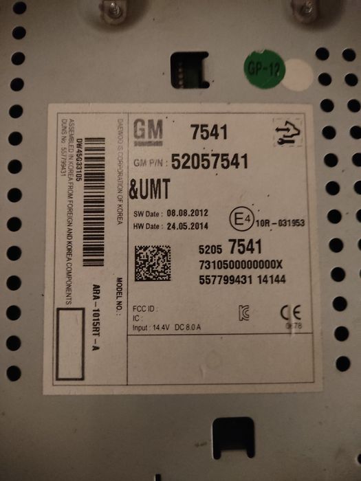 Автомагнитола шевролет