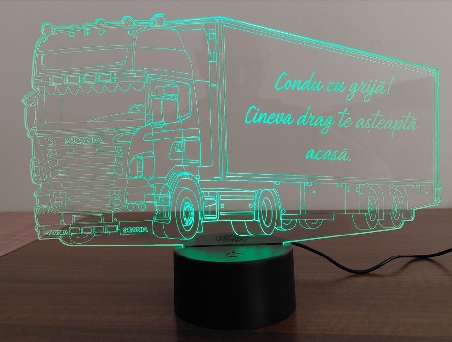Lampa Led 3D Bluetooth Scania