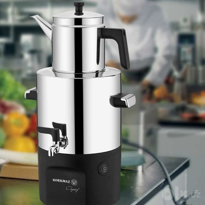 Электрический самовар Korkmaz Caysef Inox Satin (A841)
