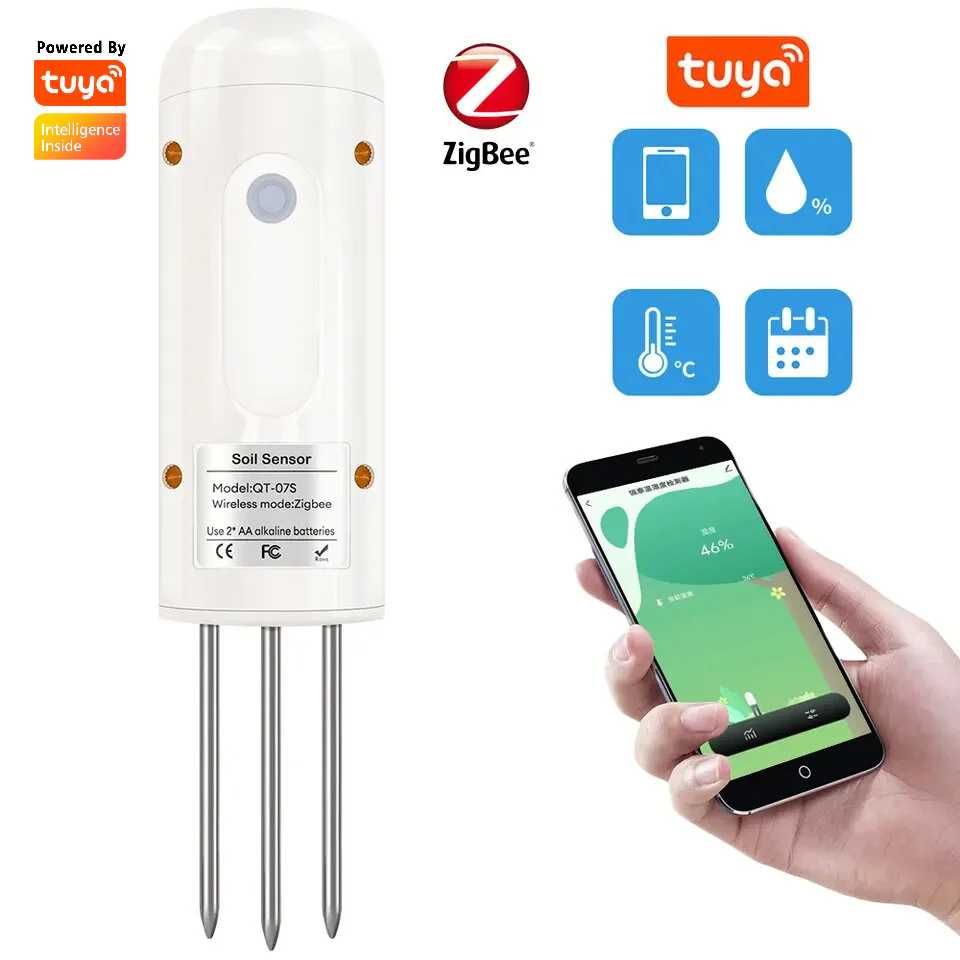 Tuya Zigbee Сензор за температура и влажност на почвата гр. София ...