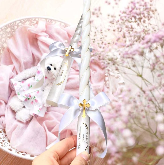 Комплект за Кръщене Свето Кръщение кутии, Свещи за Кръщене, Сапунче