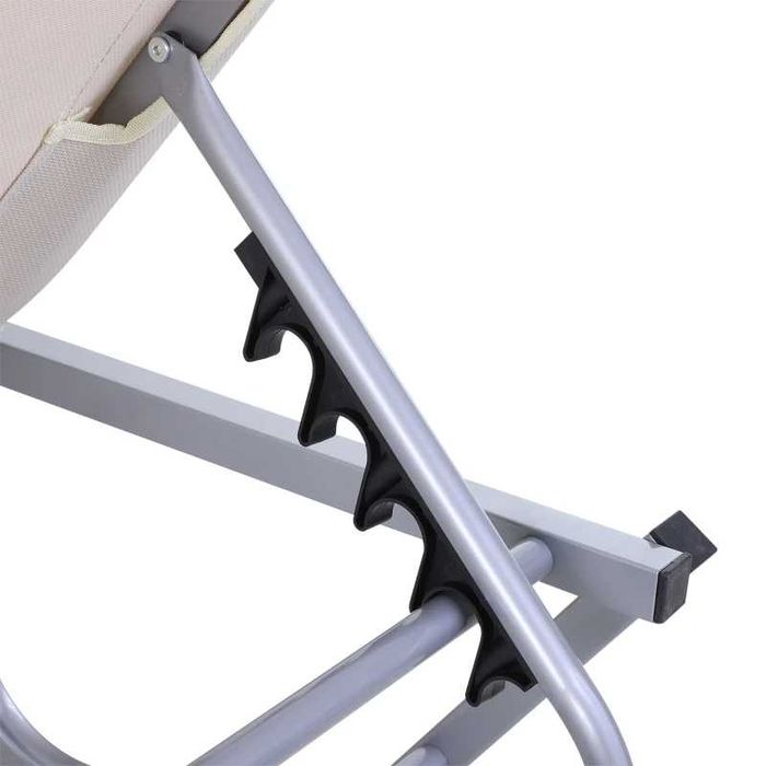 Шезлонг Outsunny, плажен, 5-степенен, алуминиев, градински, релаксиращ