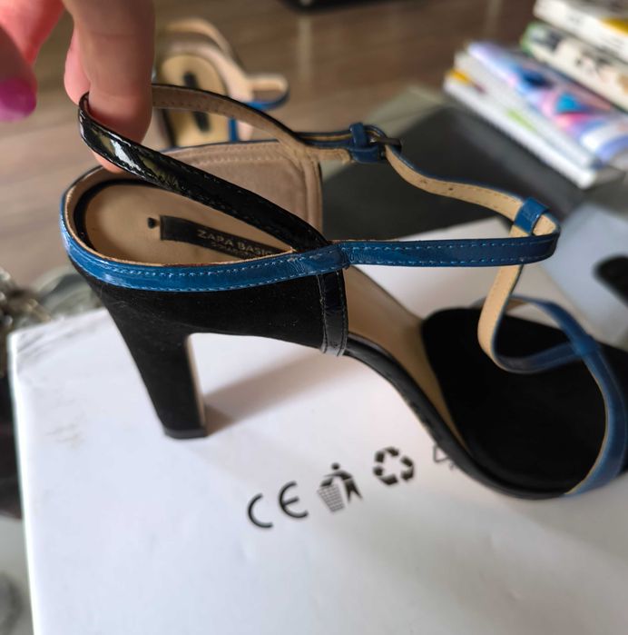 Дамски сандали на висок ток Zara