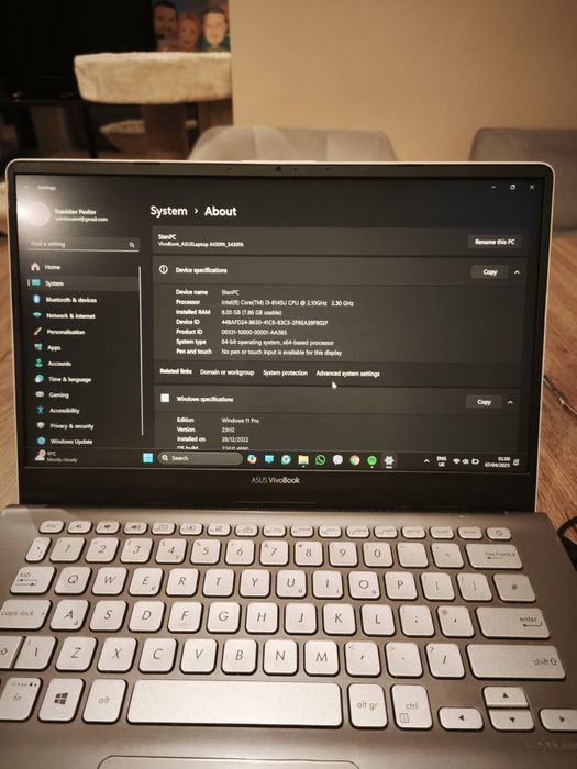 Pc laptop Asus Vivobook computer лаптоп компютър