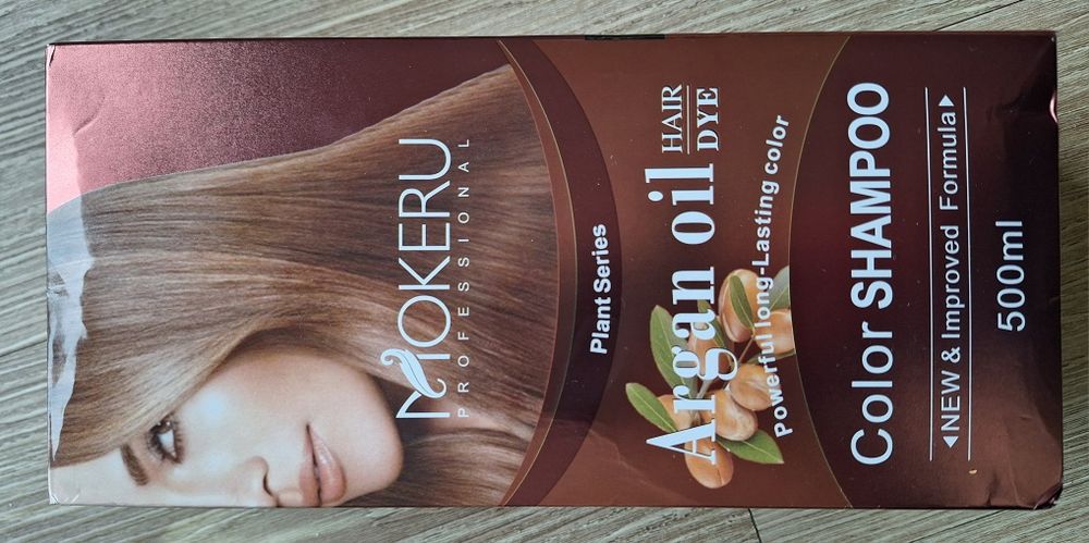 Șampon colorant pt fire albe cu ulei de argan, 500 ml, nou