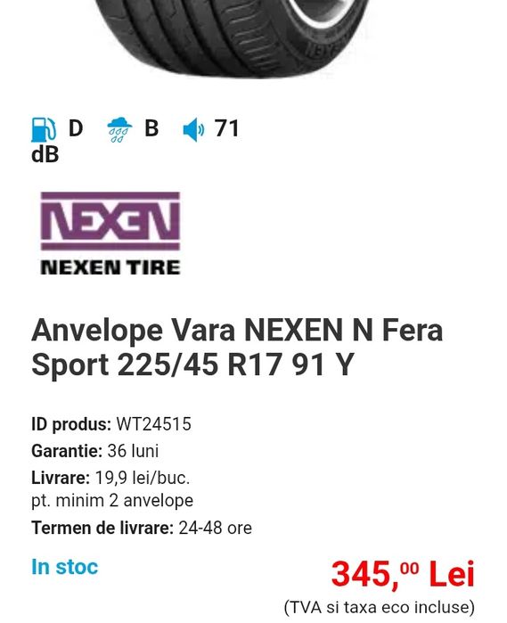 Cauciucuri vara 225.45.17