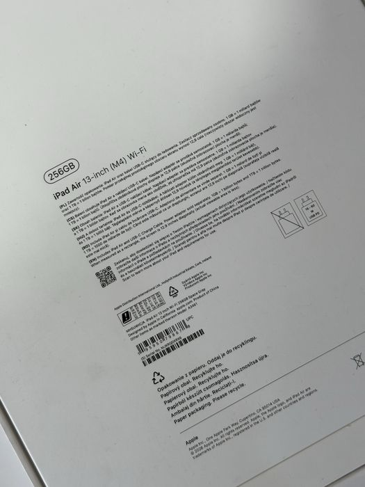 Ipad Air 13 M4 256 GB Wi Fi NOU Sigilat