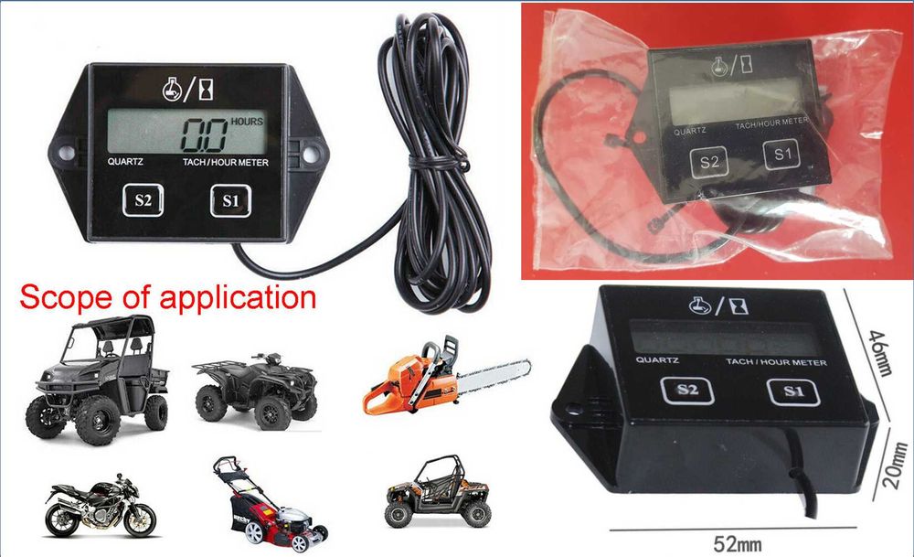 Turometru+ ore de functionare masini de tuns iarba motocultor atv Nou!