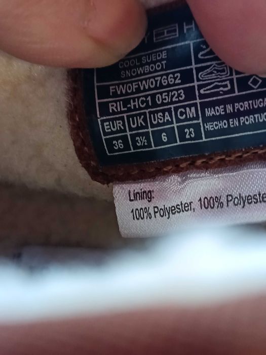 Tommy Hilfiger дамски боти, Нови. Естествен велир