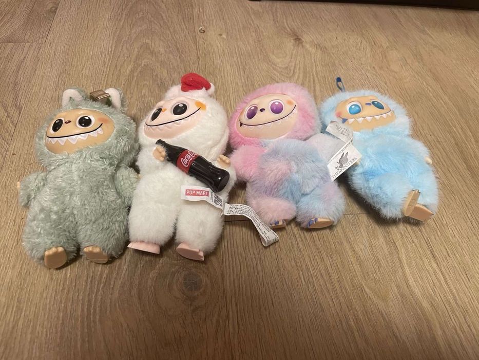 Labubu / The Monsters Pop Mart – плюшени играчки, комплект 4 бр.