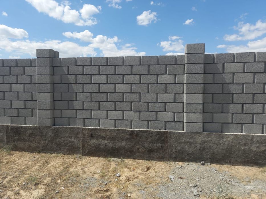 Заборный шлакоблок!!!