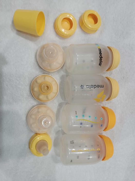Помпа за кърма Medela, hands free чашки, фунии, шишета, система calma + подарък