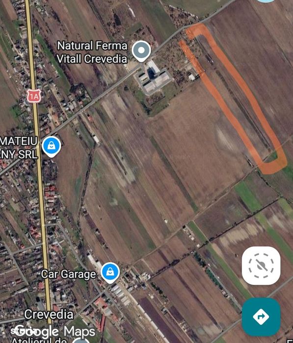 Propun spre vânzare teren  15.721 mp, cu două deschideri de 35.5