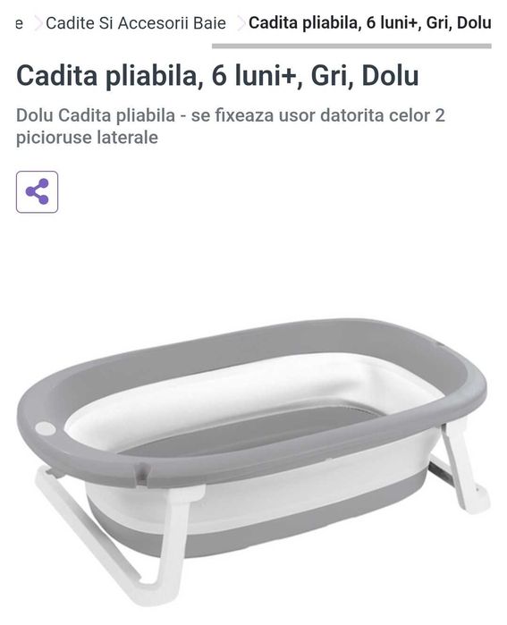 Cadita pliabila 6+ noua