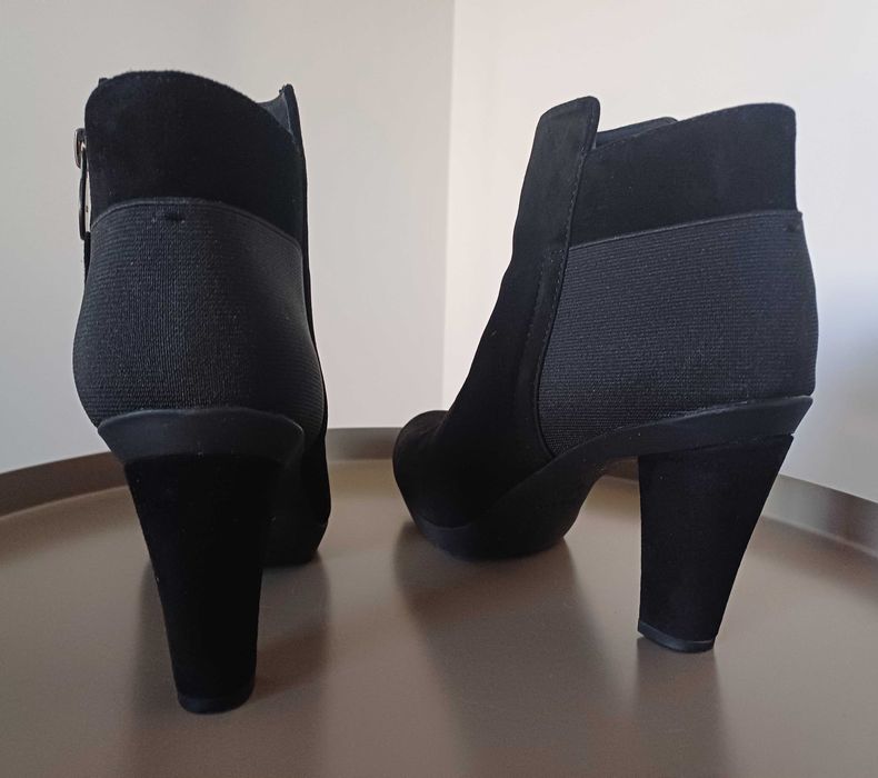 Botine pantofi Geox Respira piele negru 39