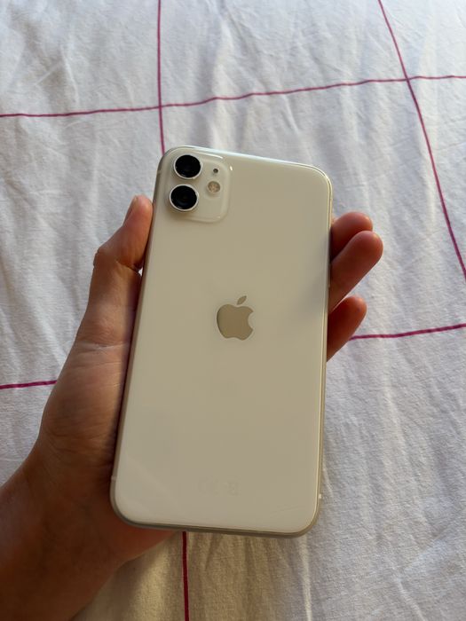 Iphone 11 64 GB-Alb- Stare impecabila