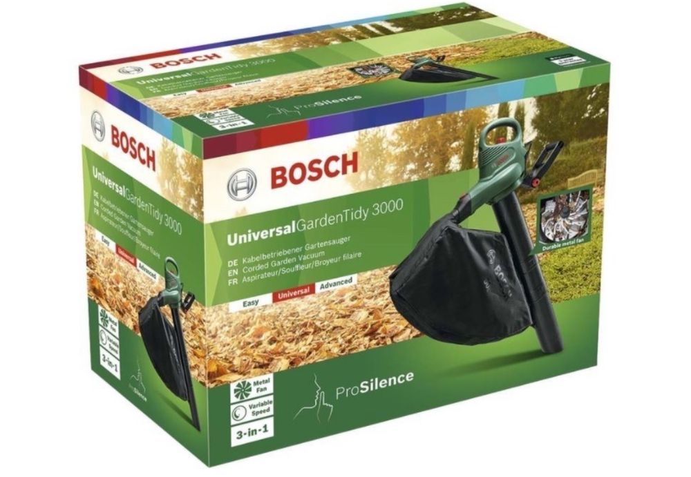 Садовый пылесос воздуходувка Garden tidy 3000 Bosch