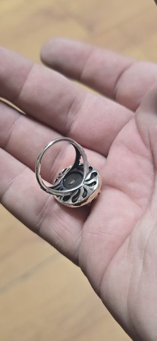 Inel din argint smarald