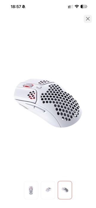 Мышь HyperX PulseFire Haste Wireless белый