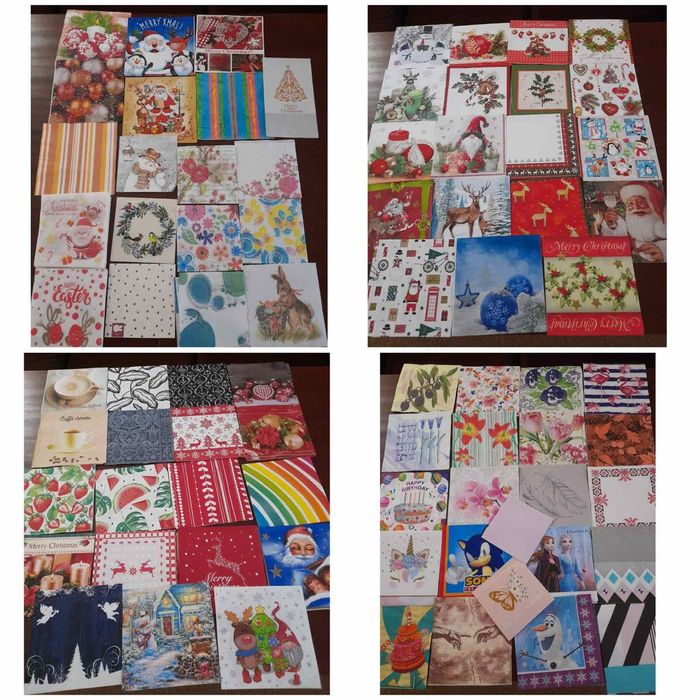 Салфетки за  декупаж и обикновени