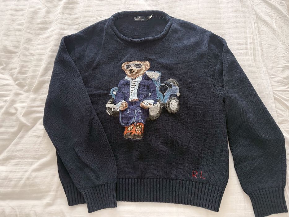 Свитер с мишкой ralph lauren