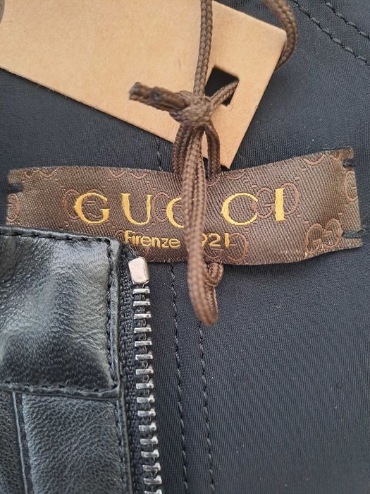 Чисто ново дамско кожено яке GUCCI